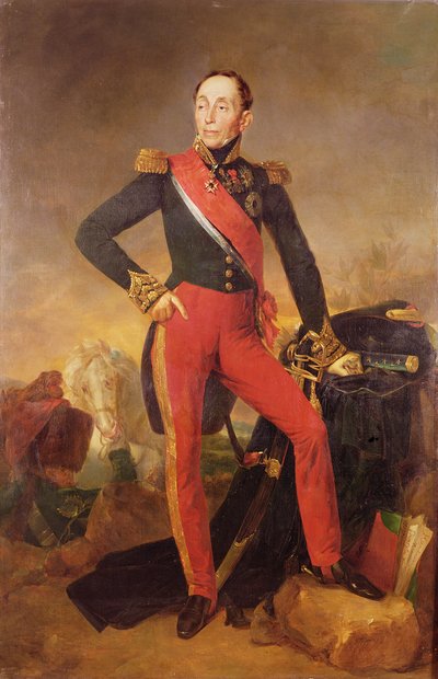 Porträt von Marquis Emmanuel de Grouchy (1766-1847), Marschall von Frankreich von Jean Sebastien Rouillard